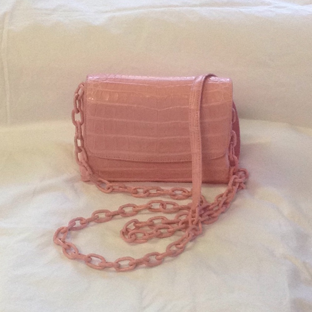 Nancy Gonzalez Pink Cross-body Crocodile Purse